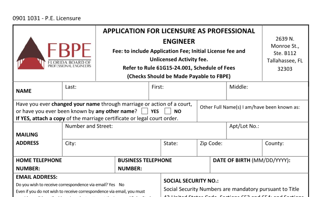 Becoming a PE – Application Process